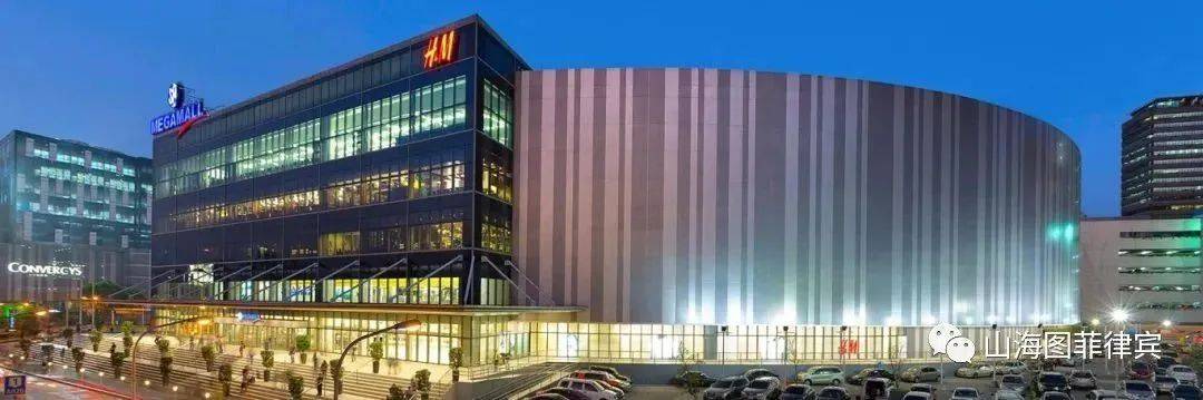 sm megamall隶属sm集团，是世界排名前十的大型购物中心，总建筑面积为47万平