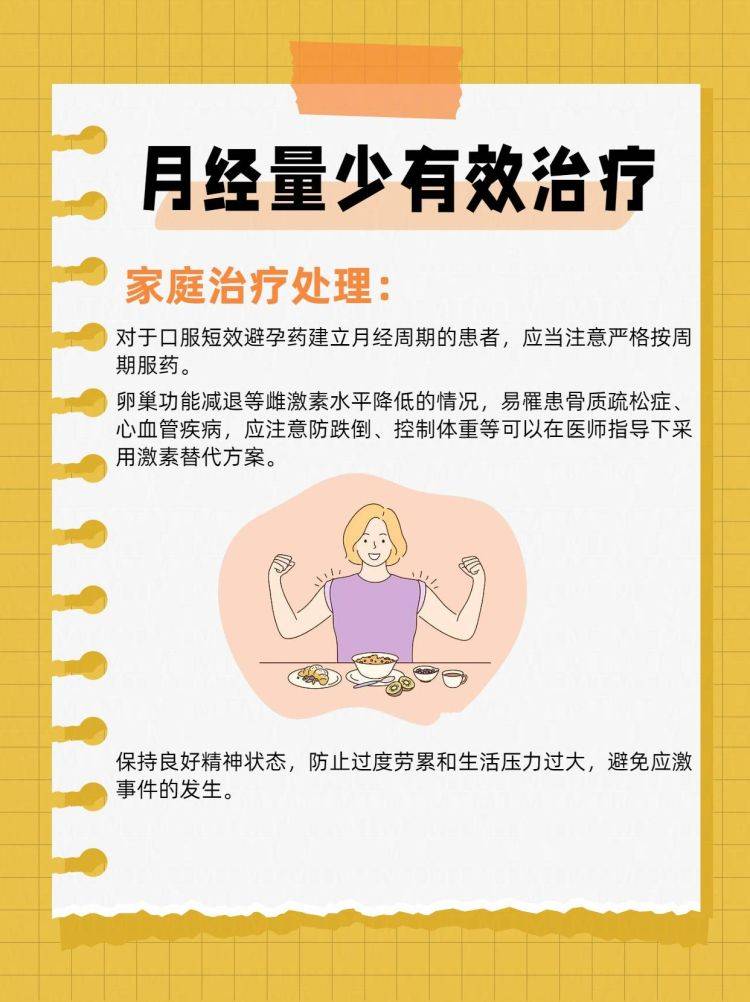 月经量少怎么治疗？