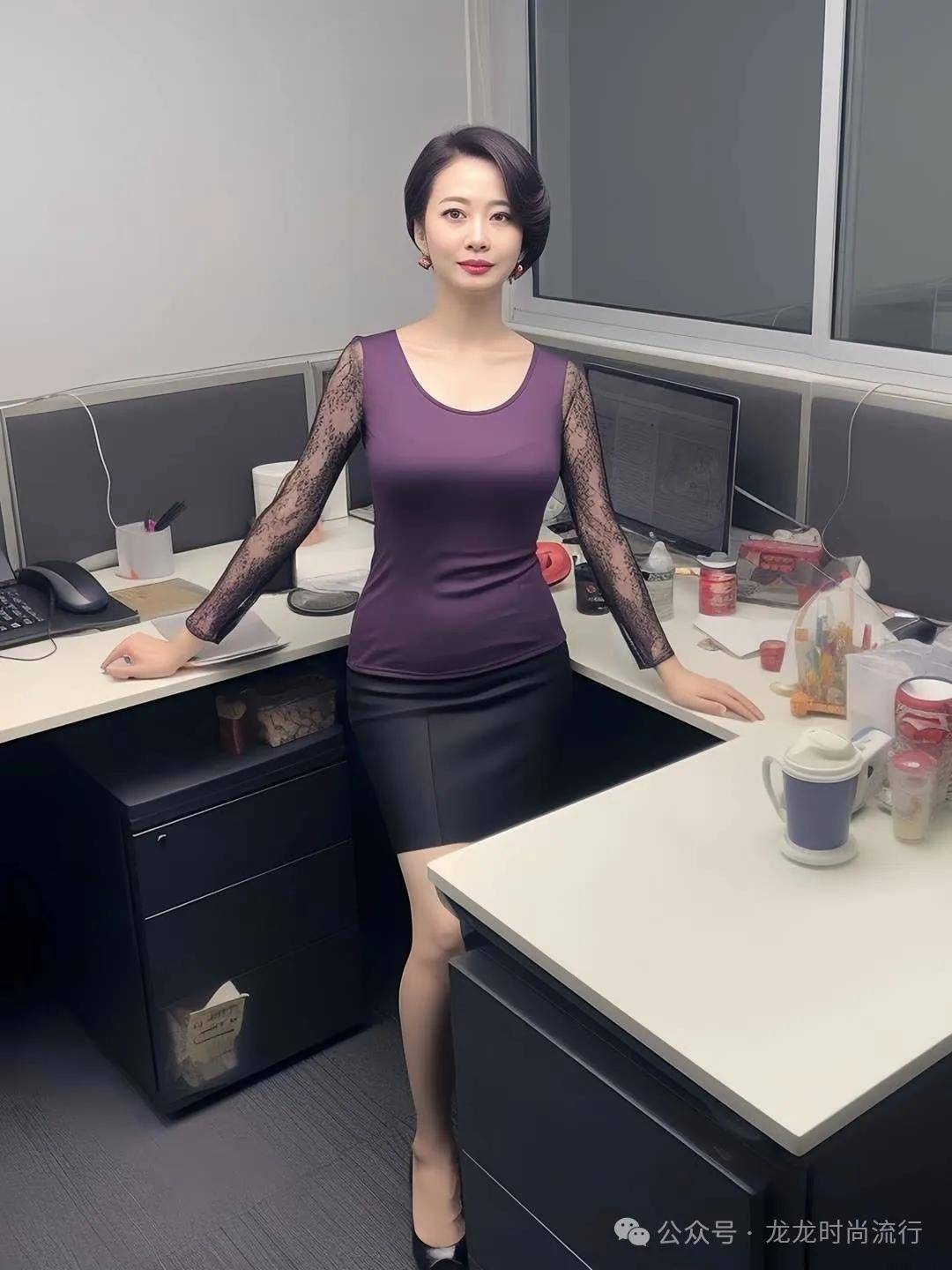 爱游戏中国官方网站时尚女神首选！紫色V领长袖T恤秒变焦点魅力无限！(图2)