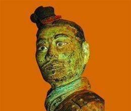 兵马俑中最奇怪的一个，面部特征非常奇特，被禁止出国展览