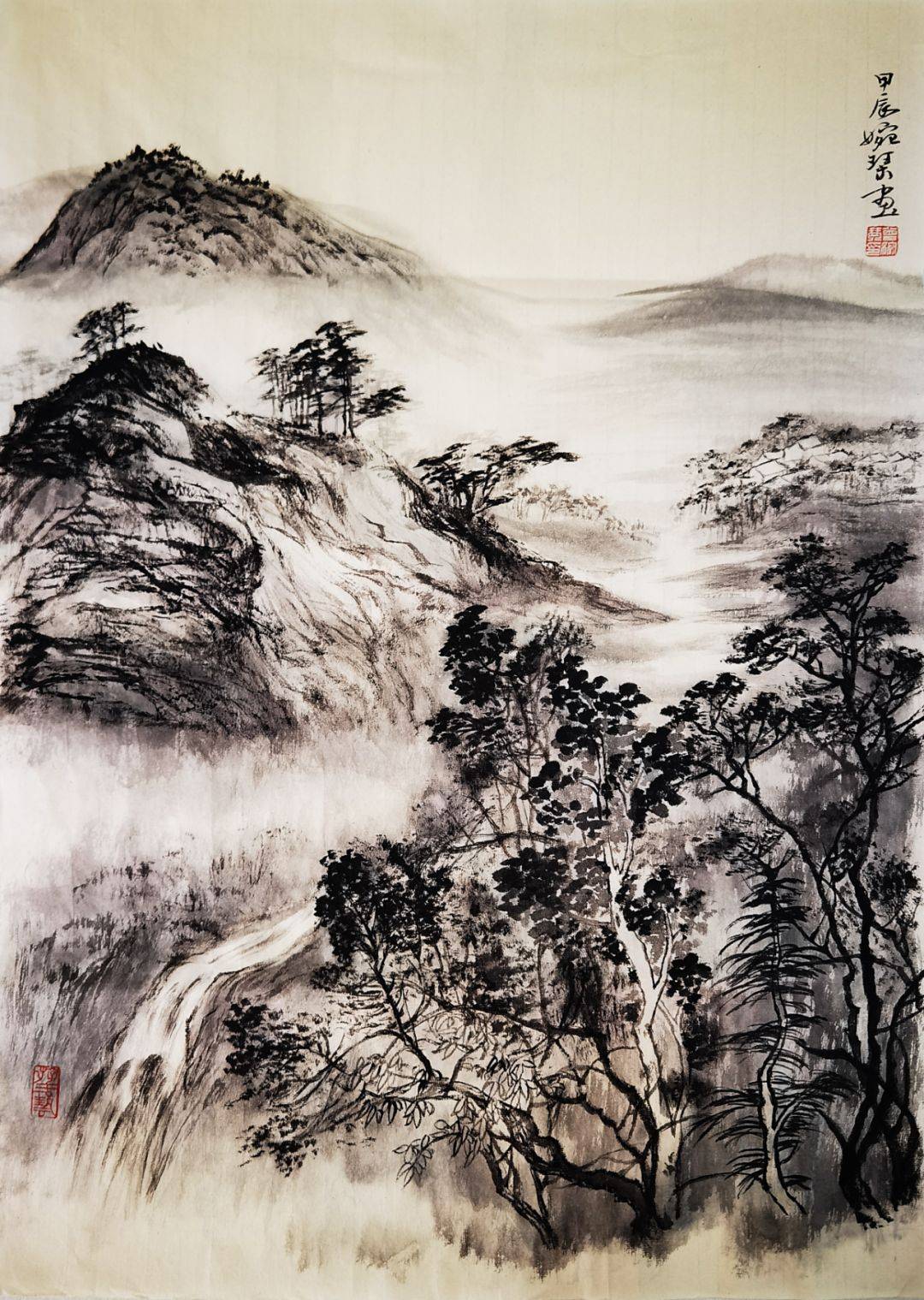 深圳书画艺术院戴培仁工作室资溪写生中国画展开幕