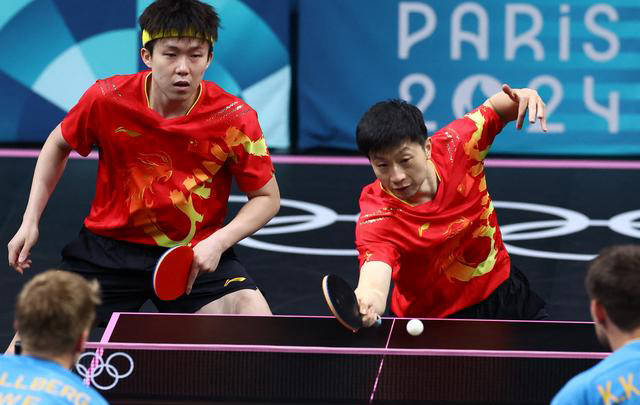 原创中国男乒横扫瑞典，五盘全打满五局，连续五届奥运夺冠！