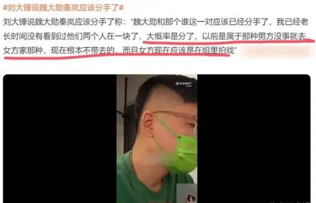 秦岚被曝与魏大勋分手！女方疑似已有新男友，45岁事业爱情再“丰收”！