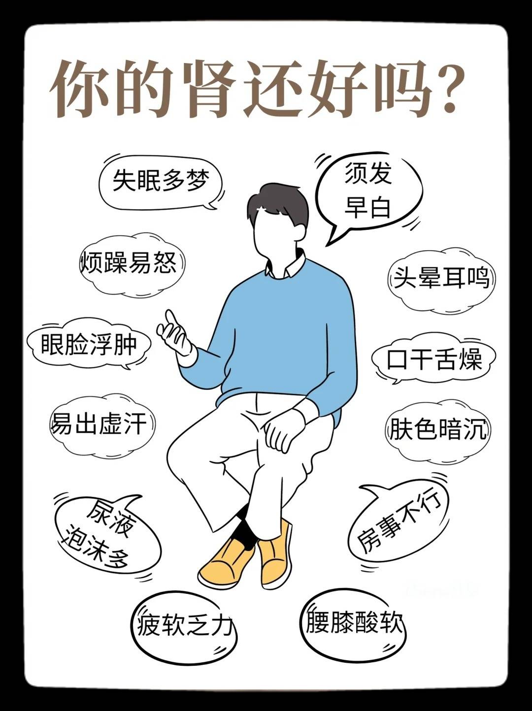 男人肾虚症状自查？养肾补肾的好习惯坚持做！