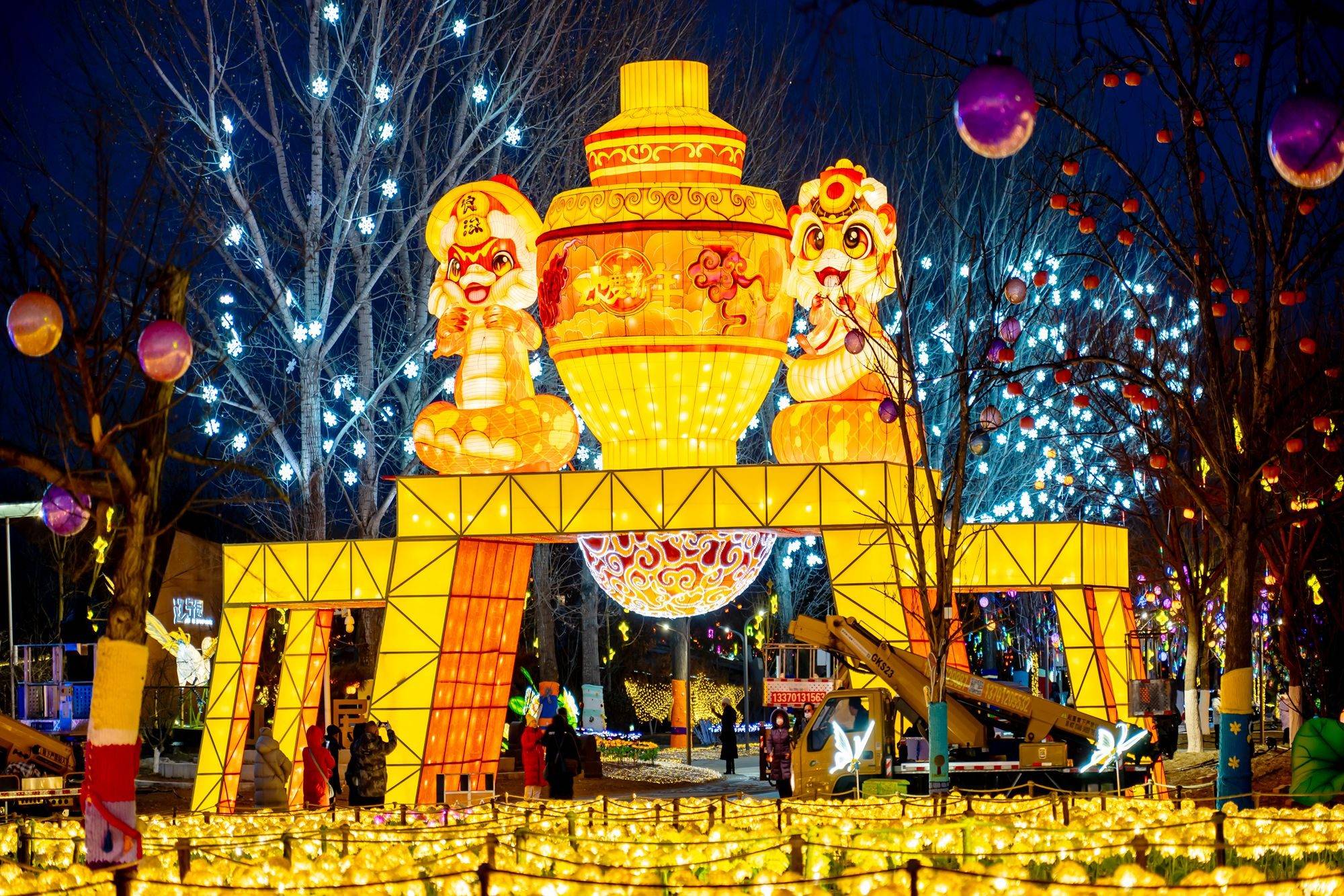 北京世园花灯艺术节赏花灯过大年传统与科技交织充满浪漫(图2)