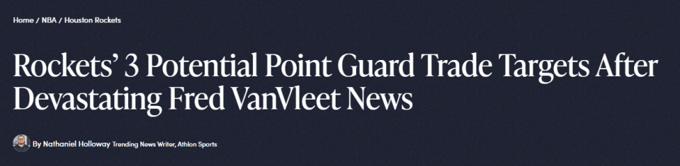 原创             曝火箭已对威少表达兴趣！美媒列三大交易目标：挖走杨瀚森队友？