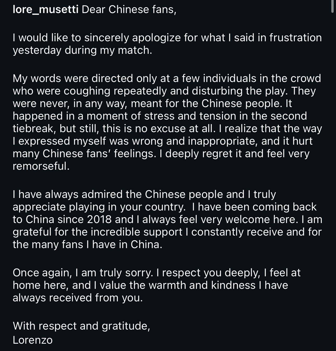 原创 涉嫌歧视中国球迷!穆塞蒂社媒道歉:言论只针对扰乱秩序的人