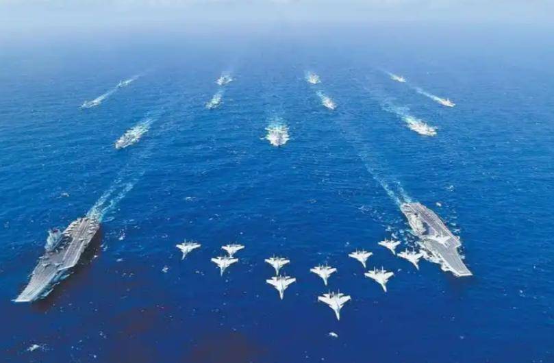 拥有3艘航母,53艘驱逐舰,106艘护卫舰,全球第二海军没有悬念