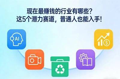 现在最赚钱的行业有哪些?这5个潜力赛道,普通人也能入手!