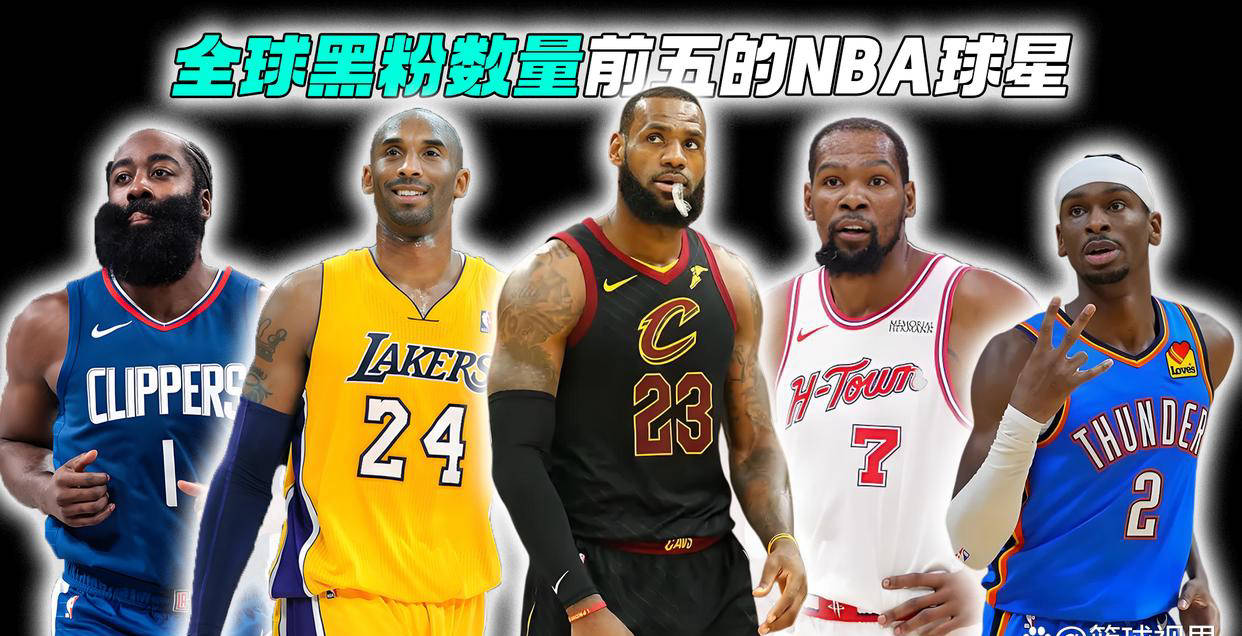 全球黑粉人数最多的五大NBA球星盘点