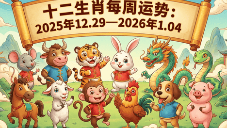 十二生肖一周运势解读 （2025年12月29日—2026年1月04日）