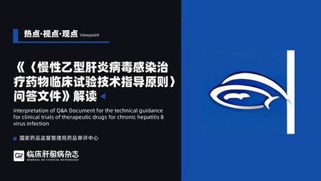 热点·视点·观点｜《〈慢性乙型肝炎病毒感染治疗药物临床试验技术指导原则〉问答文件》解读
