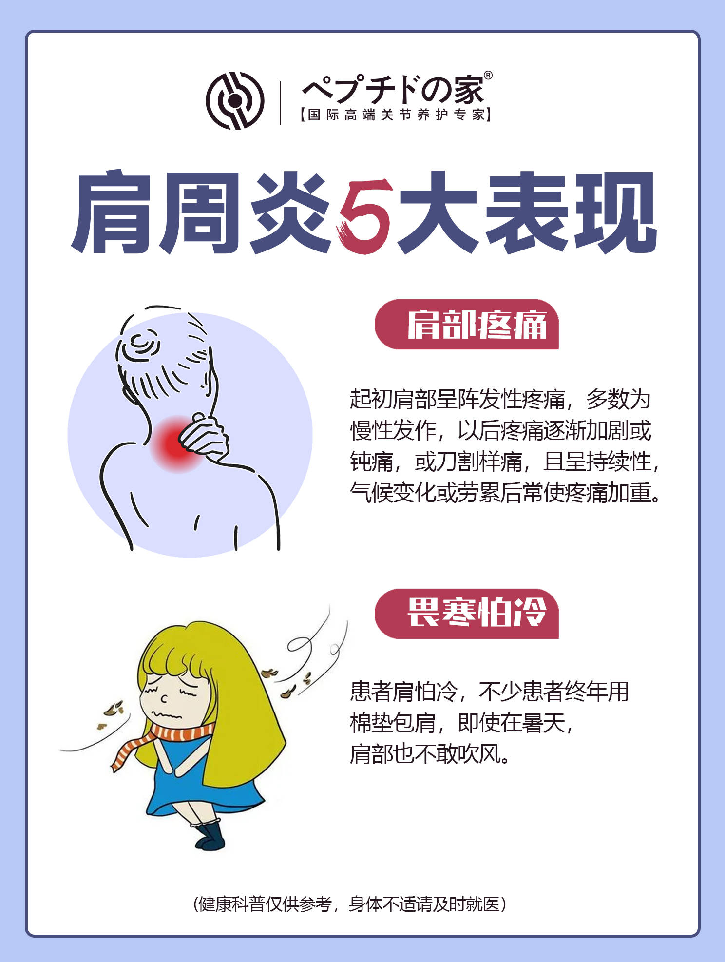 肩周炎常见5大表现，真的不能拖！！