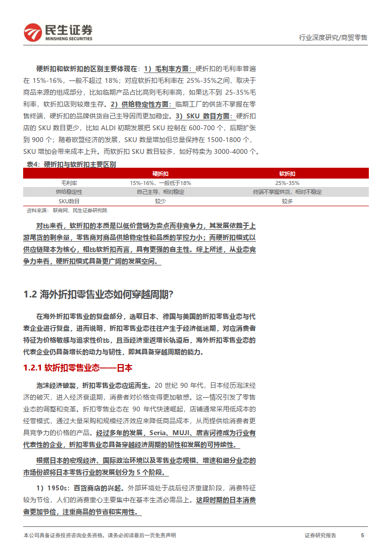 折扣零售框架：海外折扣零售行业穿越周期，探索我国线下折扣零售渠道发展空间(图5)