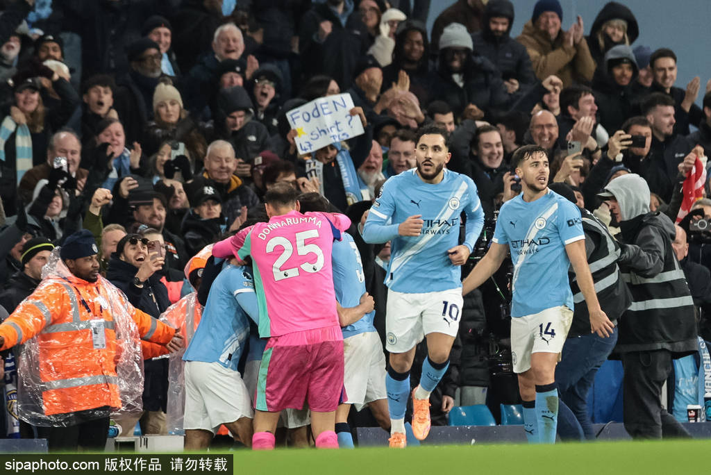 英超-福登双响+绝杀格瓦破门+送点 曼城3-2利兹结束连败