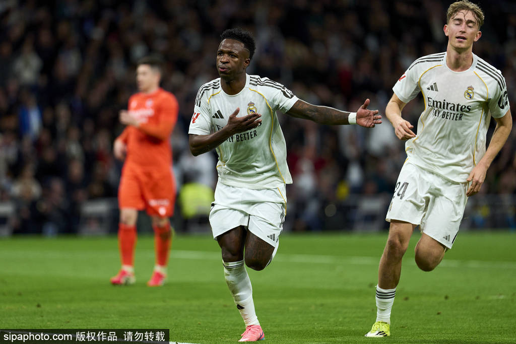 西甲-维尼修斯点射双响阿诺德复出献助攻 皇马4-1皇家社会