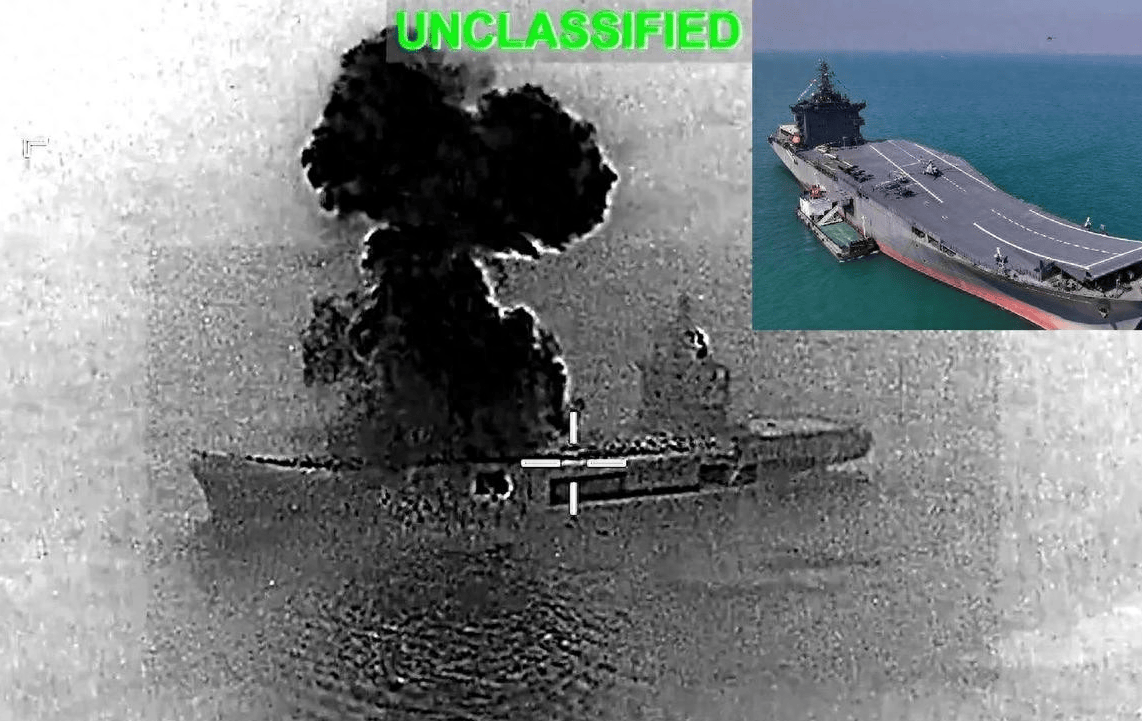 美媒：伊朗航母被击沉后，东风17升级版亮剑，美军承认无法被拦截