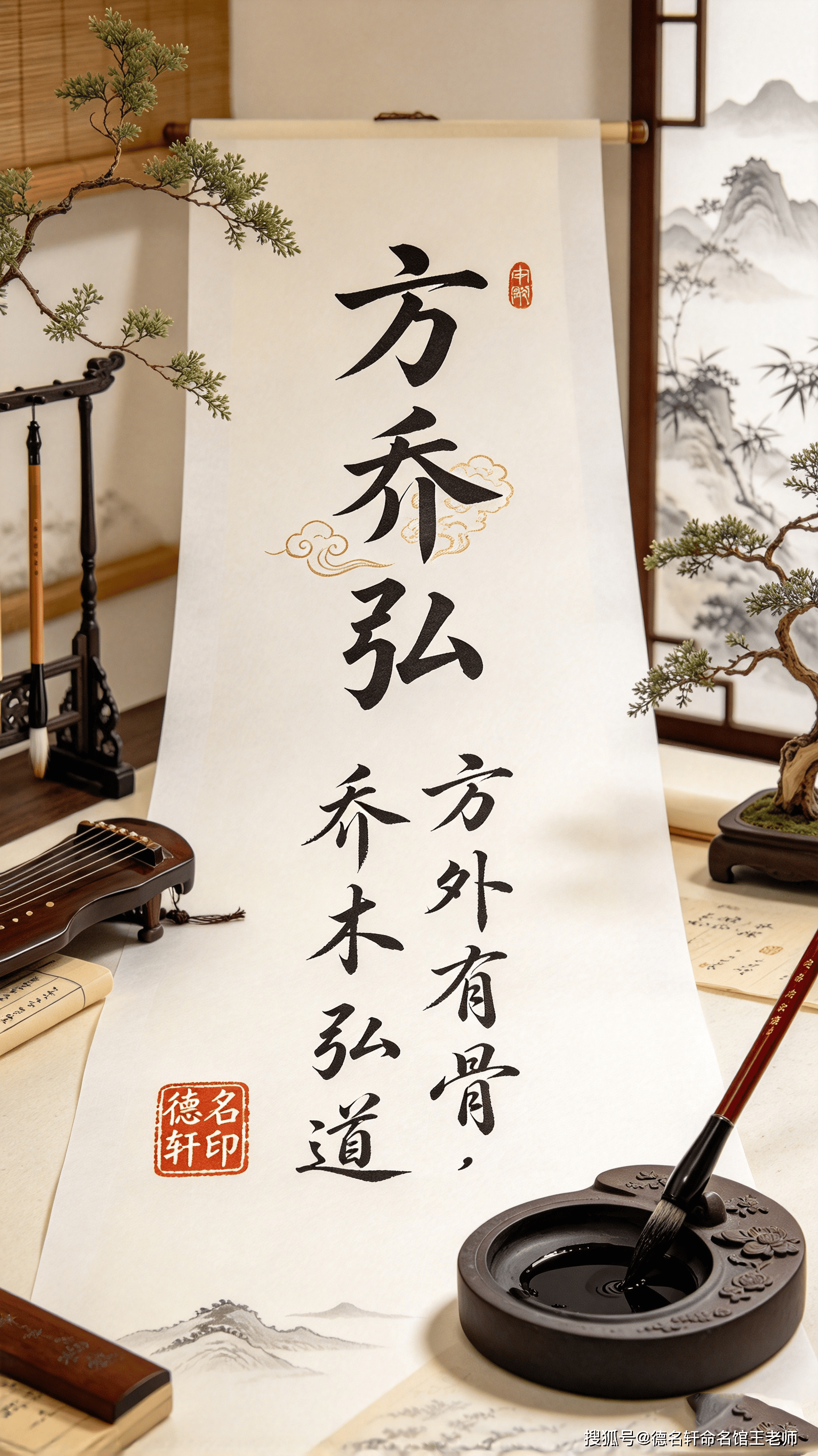 
        宝宝起名字案例 方乔弘：方外有骨，乔木弘道