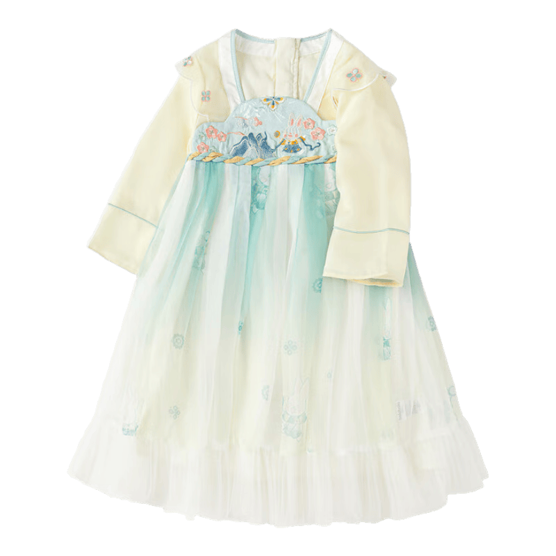 让小女孩成为舞台上的小公主——巴拉巴拉国风连衣裙(图1)