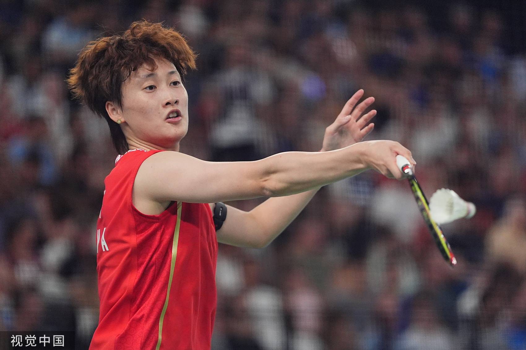 当地时间2024年7月31日,法国,巴黎奥运会羽毛球女单小组赛,陈雨菲-11