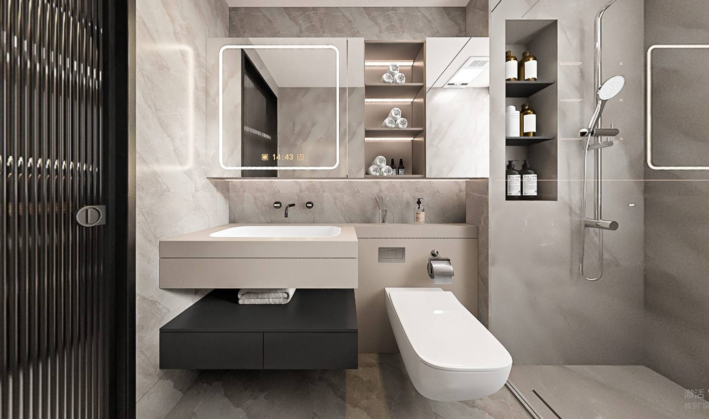 临沂百纳易筑装饰圣蒙左岸98平现代风效果图