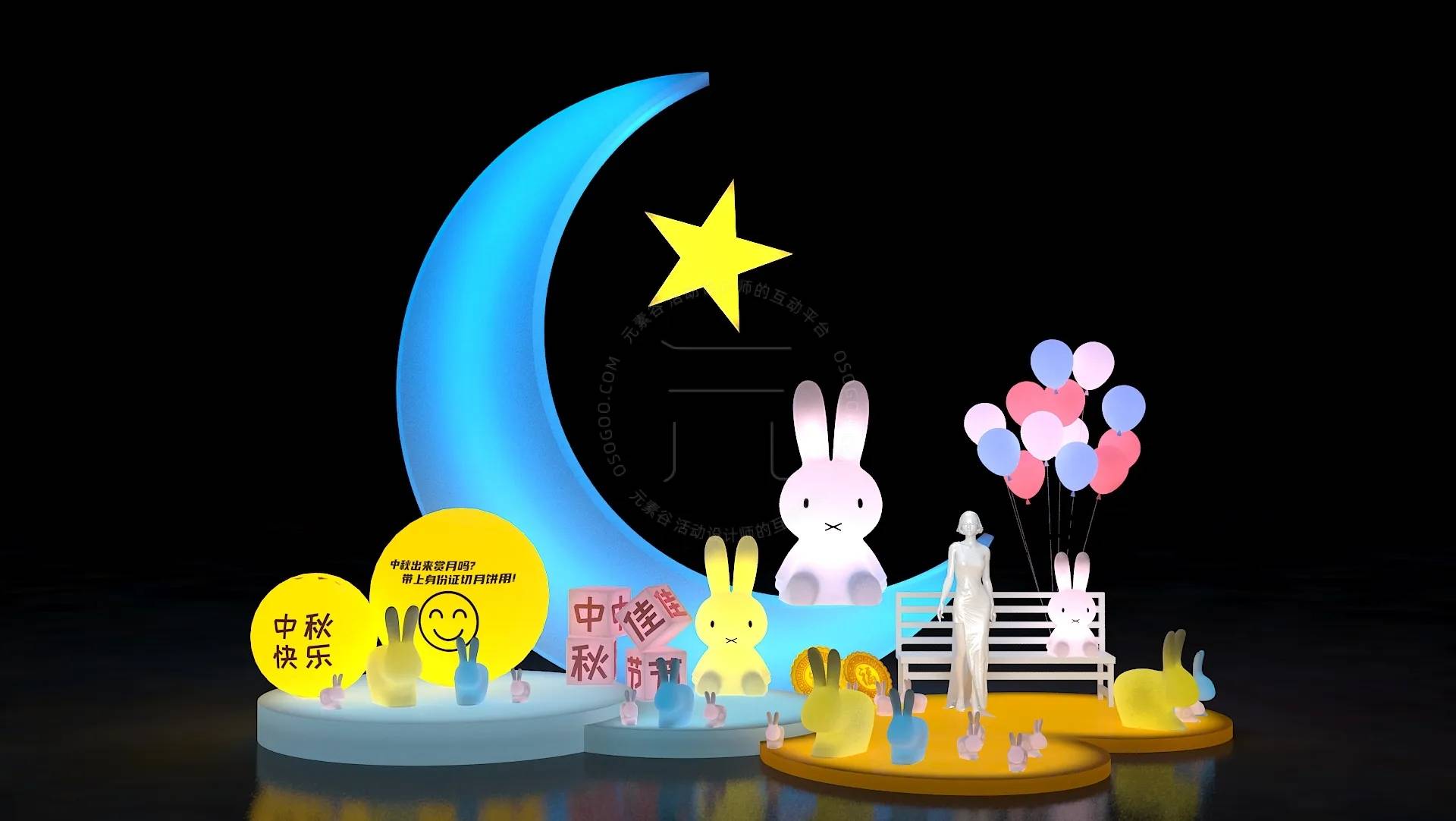 中秋系列中式场景打卡美陈图集