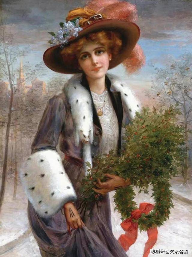 古典油画人物肖像画中唯美的女孩们