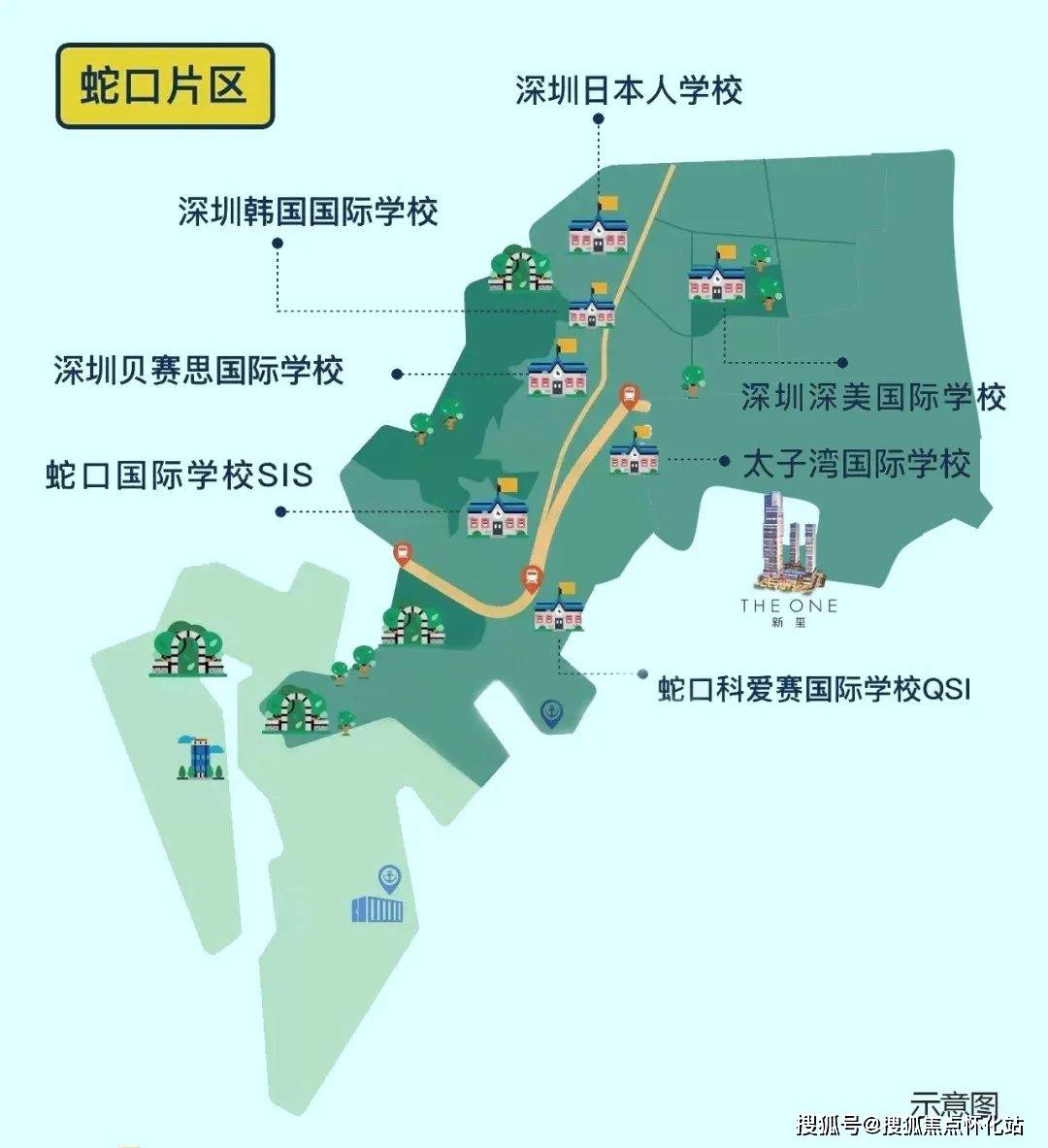 蛇口街道社区划分地图图片