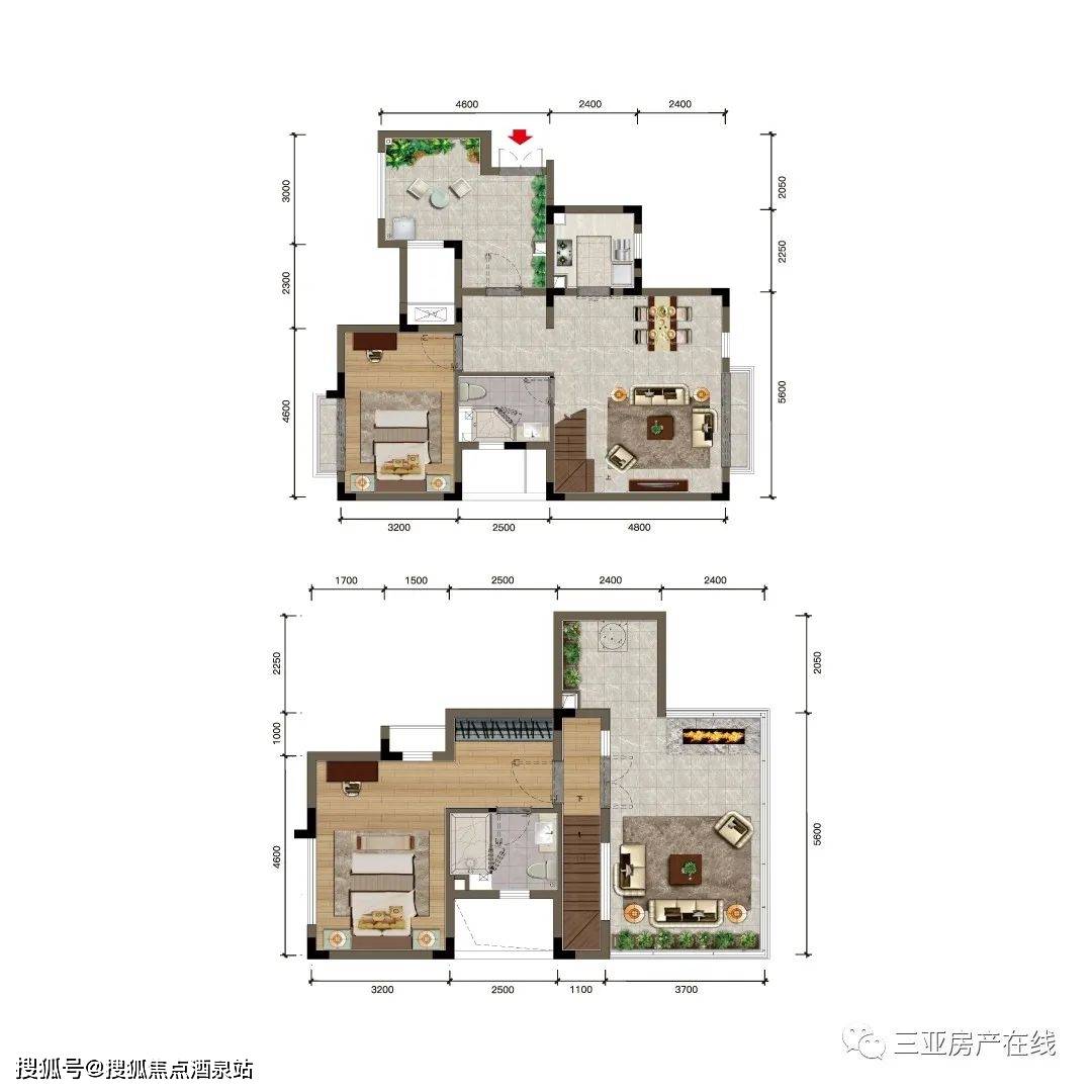 k3戶型 建築面積約:76㎡ 兩室兩廳一衛k4戶型 建築面積約:89㎡ 兩室