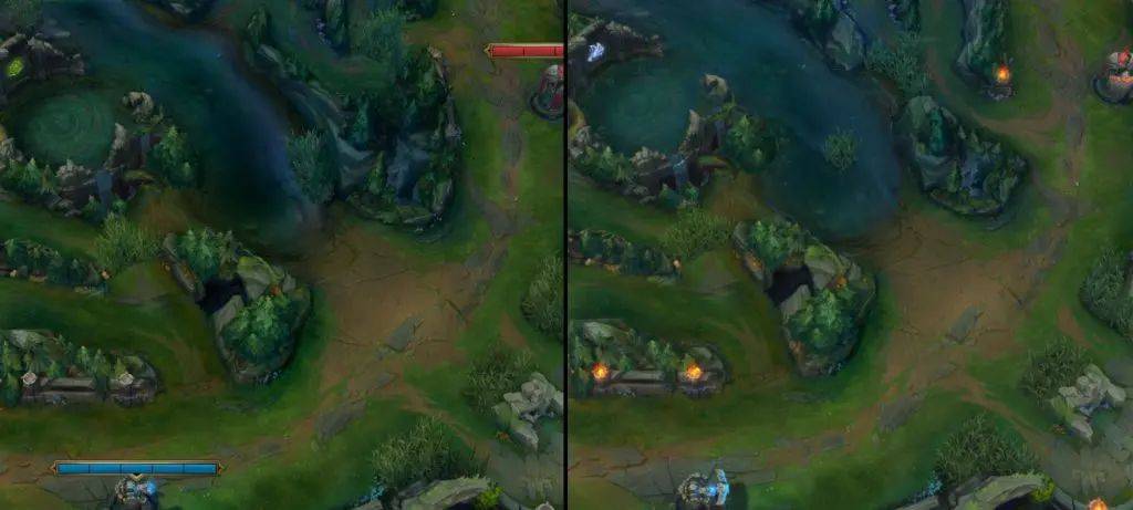 s14赛季地图发生哪些改变?召唤师峡谷新旧地形对比_gank_草丛_河道