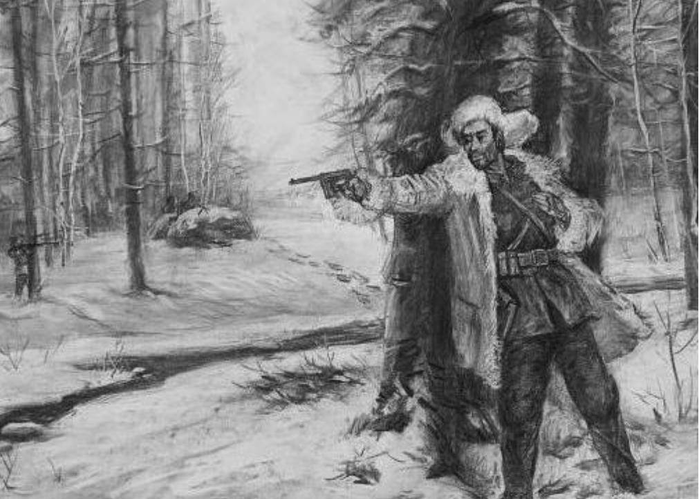 只剩下的十多个战士,杨靖宇依然坚毅,豪迈,谈笑风生,他们围坐在火堆旁