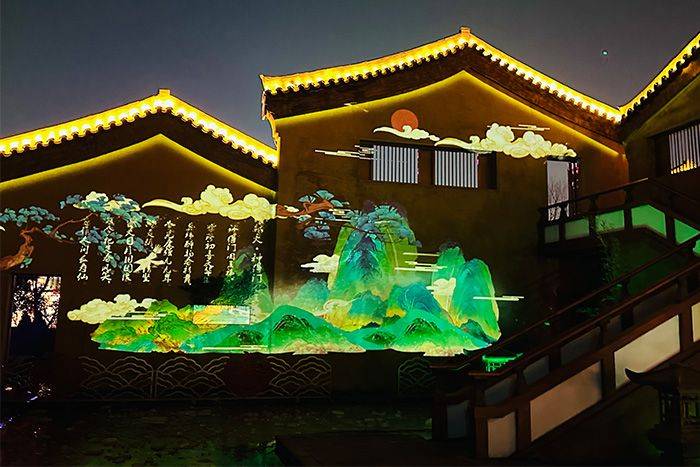 临近节假日,景区户外全息投影应该怎么做?_游客_进行_宣传