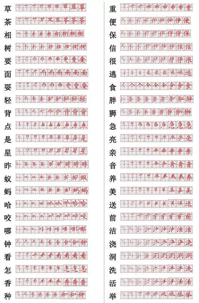 国家正式出台笔顺正确写法,附小学常见560个汉字笔画表,建议收藏!