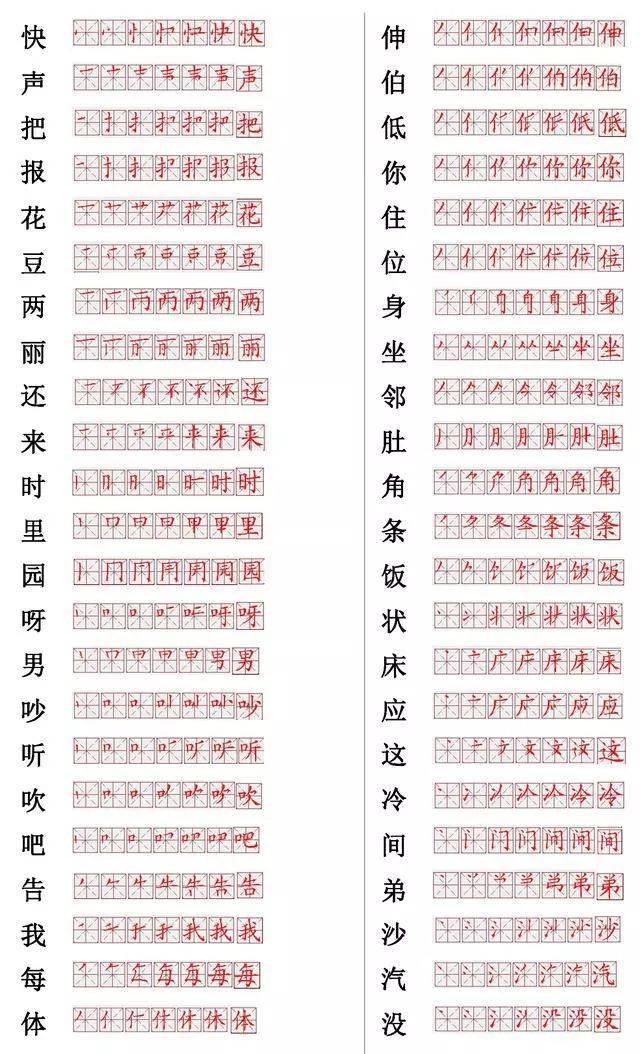 國家正式出臺筆順正確寫法,附小學常見560個漢字筆畫表,建議收藏!