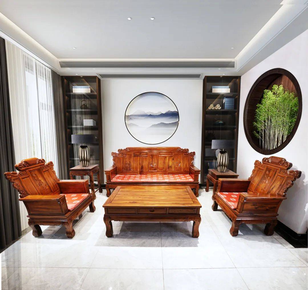 臻匠红木家具之客厅系列_沙发_黄檀_紫檀