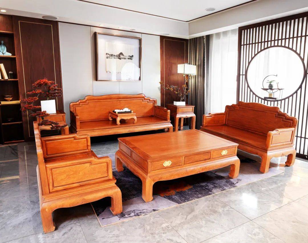 臻匠红木家具之客厅系列_沙发_黄檀_紫檀