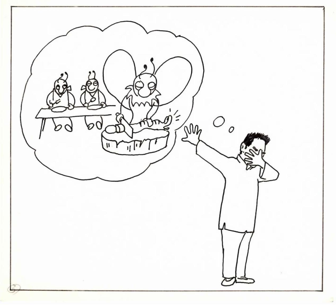 前辈说:"那细腰蜂就是书上所说的果赢,纯雌无雄,必须提螟蛉去做继子