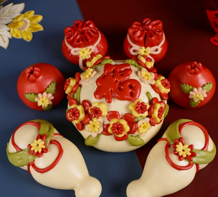 山东花饽饽一口咬出8个金元宝