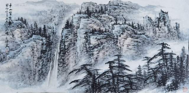 (吴昌硕弟子)影响而热爱中国画,在四伯杭州张剑维(杭州老四)处深造