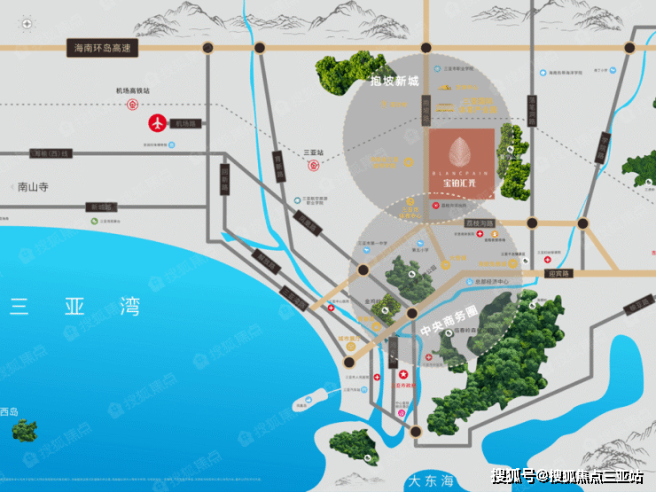 【寶鉑匯光】位於海南省三亞市吉陽區抱坡路,屬市區