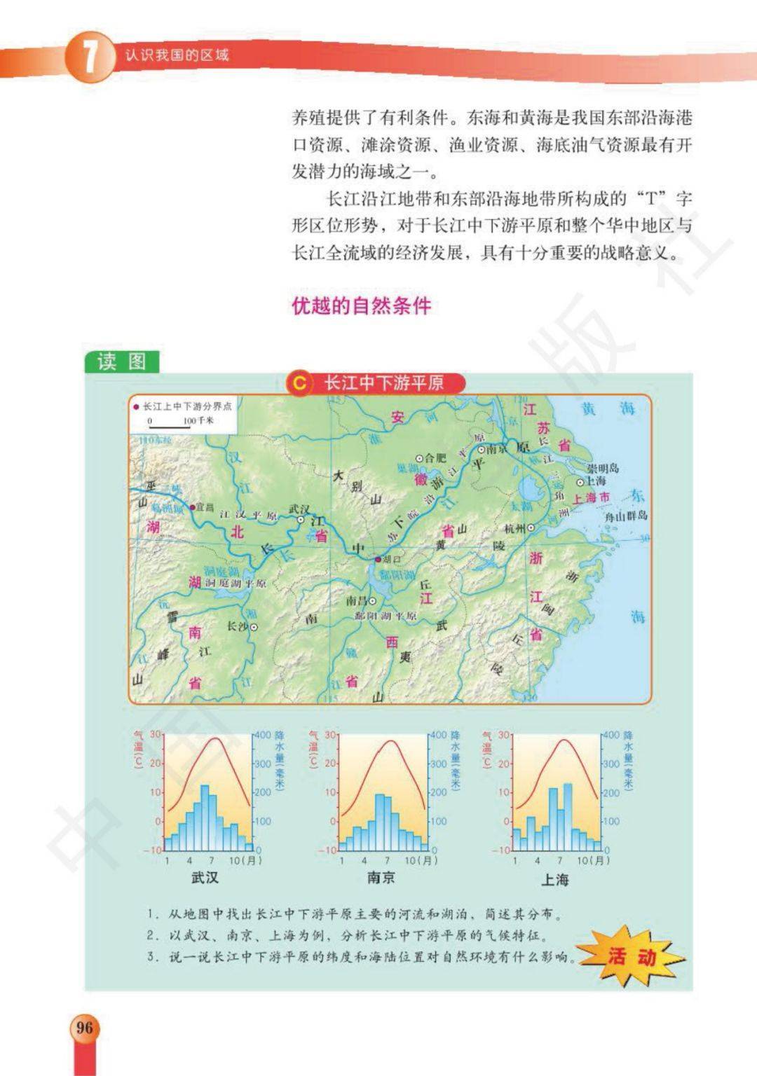 中图版七年级下册地理电子课本(高清完整版)