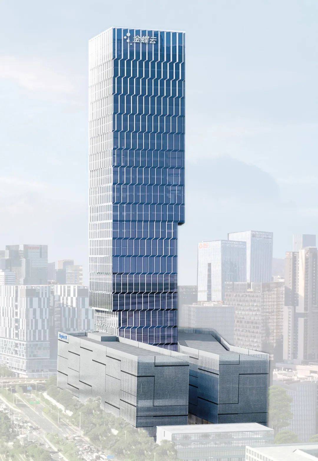 金蝶云大厦丨钻石塔商务地标,闪耀湾芯_建筑_绿色_设计