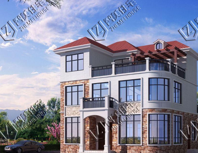 30多万可建的10款三层农村别墅,第五款建好邻居都羡慕了_造价_结构