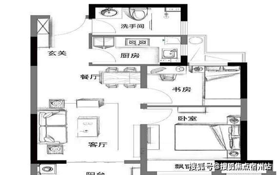 直通景觀陽臺主臥套房設計,獨立衛生間,靜享私密雙臥朝南均帶飄窗