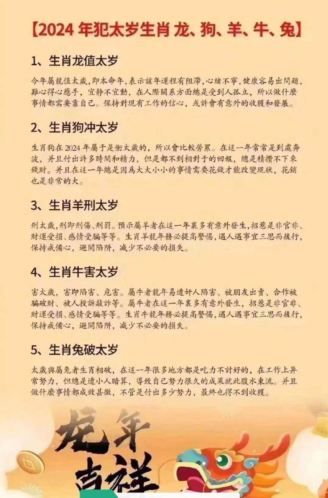 袁俠瀾老師詳解2024甲辰龍年哪些人命犯太歲_影響