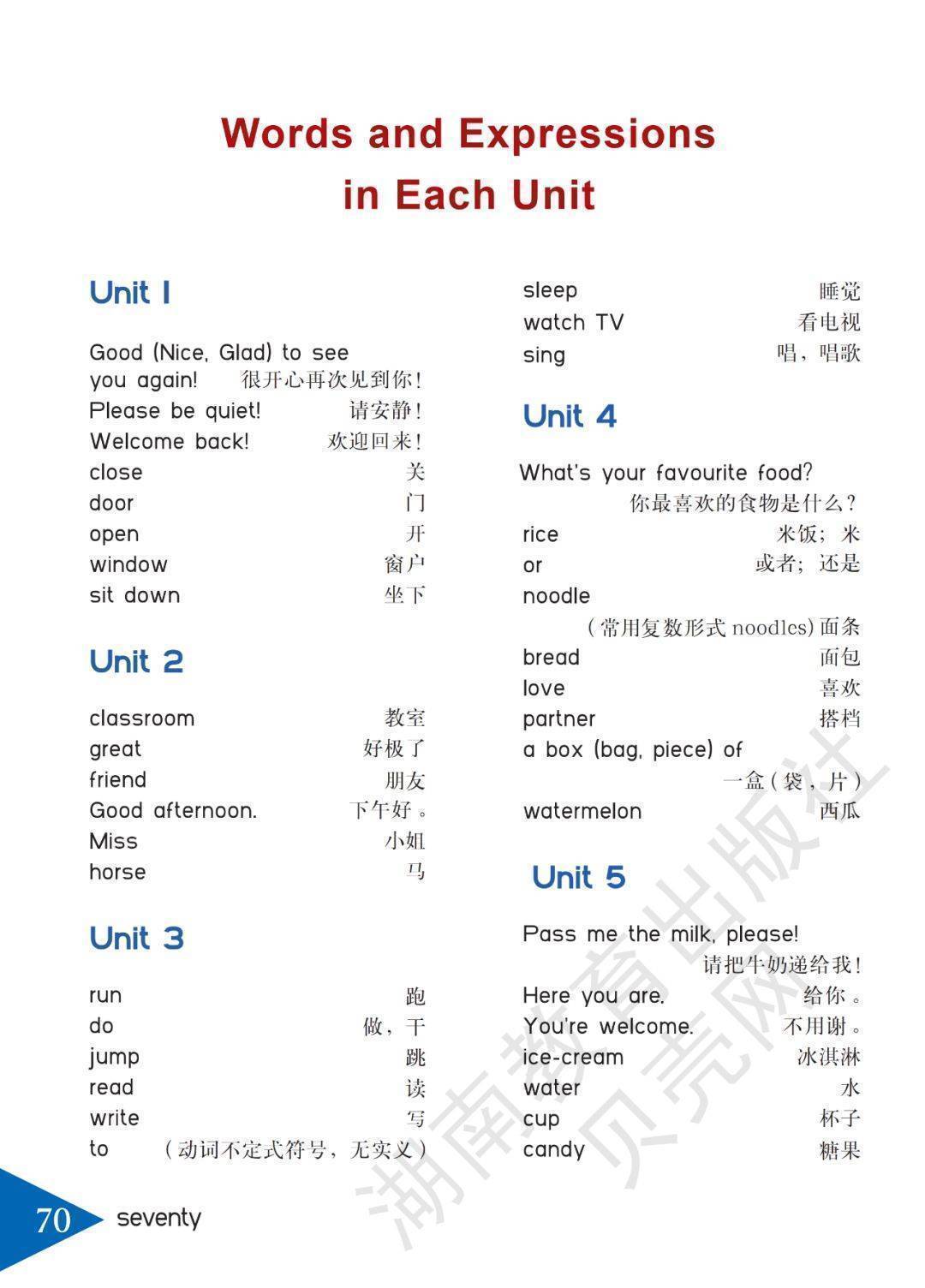 湘鲁版三年级下册英语电子课本