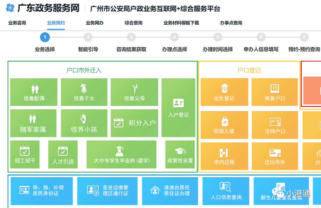 通知申請人到受理窗口辦理入戶登記手續.(2個工作日完成)5.