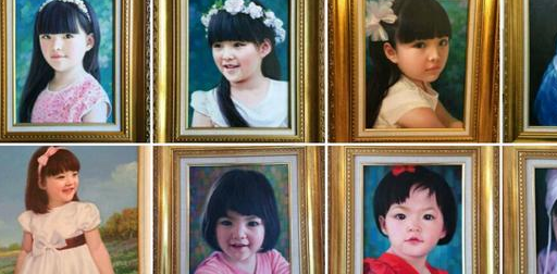 爷爷每年送给王诗龄的礼物都比较有爱意,都是一幅亲手绘制的孙女画像.