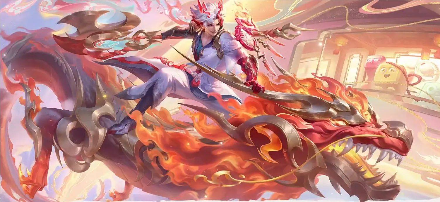 龙年限定皮肤官宣,3女2男喜提年限,60卡活动最高600%返利_官方_龙角