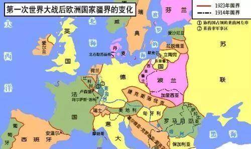(一战前的欧洲地图)欧洲和世界格局都发生了重大变化